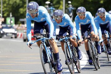 El equipo español Movistar Team.