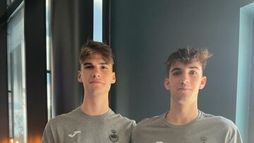 Los Gemelos Cikusa, Djorde y Petar, son los m¨¢s jovenes de la selecci¨®n juvenil.