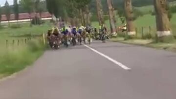 Caída salvaje: saltó por los aires tras chocarse contra un árbol