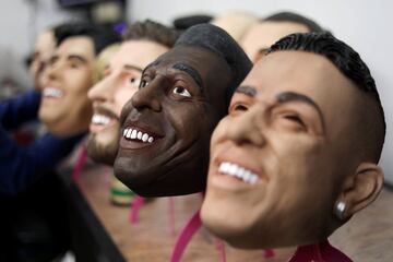 World Cup legends masks