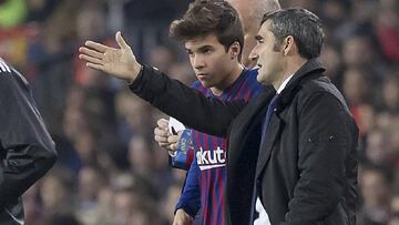 Riqui Puig y Valverde, en el Barcelona-Cultural Leonesa de Copa.