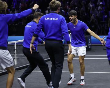 En la última jornada de la competición, Alcaraz venció en dobles y en el decisivo partido de individuales para certificar un marcador final de 13-11 a favor del Viejo Continente. El murciano cerró su debut en el torneo con tres victorias.