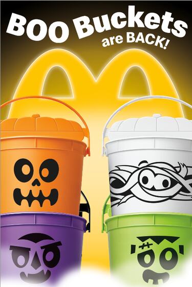 How can I get a McDonald’s Halloween Boo Bucket? Dates, locations and orders
