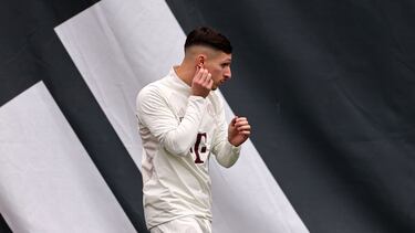 Munich (Germany), 04/03/2024.- Munich's Bryan Zaragoza attends the team's training session in Munich, Germany, 04 March 2024. Bayern Munich will face Lazio in a UEFA Champions League Round of 16, 2nd leg soccer match on 05 March. (Liga de Campeones, Alemania) EFE/EPA/ANNA SZILAGYI