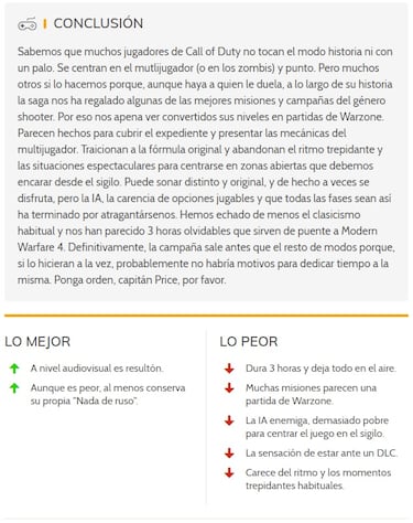 Análisis del modo historia de Modern Warfare 3: una campaña para los que odian Call of Duty