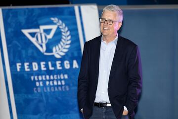 Jeff Luhnow, durante la gala de la Federación de Peñas del Leganés.