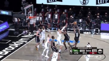 La notable reacción de Harden tras fallar el tiro decisivo ante los Bucks