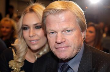 Oliver Kahn con su mujer Svenja.