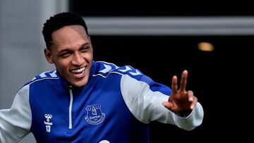 Yerry Mina, defensa colombiano del Everton