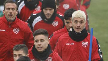 &Aacute;lex Moreno, Piti, Amaya, Quini... durante la sesi&oacute;n de ayer. 