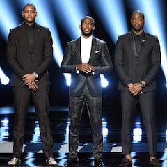 LeBron, Wade y Paul defienden a Carmelo: "Él no es el problema"