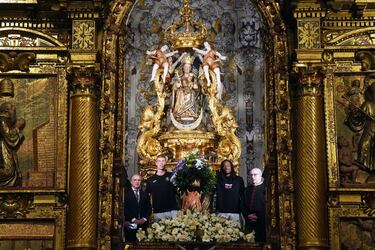 El Unicaja de Málaga celebra su segundo título de la BCL (Basketball Champions League) en La Parroquia, Basílica y Real Santuario de Santa María de la Victoria y de la Merced.