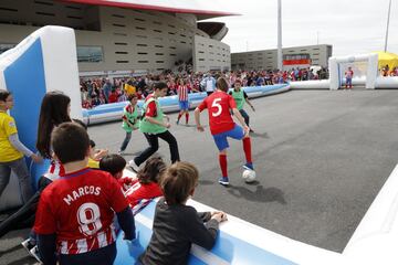 El primer día del niño en el Wanda Metropolitano