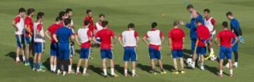 El entrenamiento a puerta abierta de la Selección Española