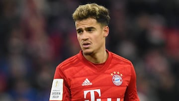 Coutinho, en un partido con el Bayern.