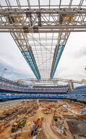 El avance de las obras del estadio Santiago Bernabéu