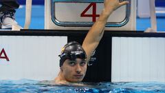 El nadador espa&ntilde;ol Inigo Llopis, antes de competir en las series de los 100 metros espalda S8 en los Juegos Paral&iacute;mpicos de Tokio 2020.
