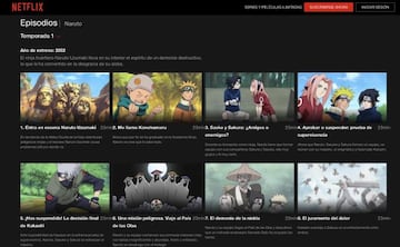 Naruto en NETFLIX