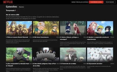 Anime de Naruto: dónde ver online en español todas las temporadas (1-9)