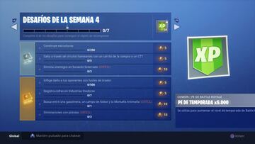 Estos son los desafíos de la Semana 4 de la Temporada 5 de Fortnite Battle Royale