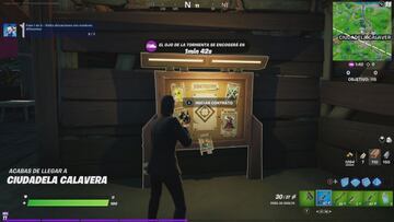 Interactuamos con un tablón de recompensas para iniciar un contrato