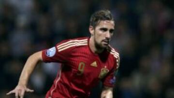 Paco Alcácer, después de hacer el 1-1.