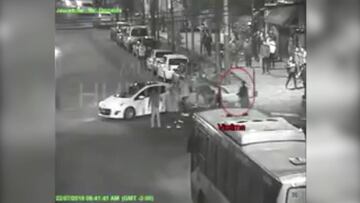 El momento del asesinato del portero Facundo Espíndola por una cuchillada