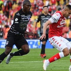 Santa Fe y Junior empatan en intenso partido en Bogotá