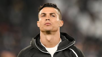 Juventus' Cristiano Ronaldo before the match