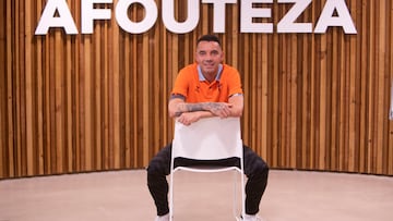 Iago Aspas posa para AS en la Ciudad Deportiva Afouteza.