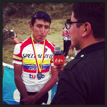 El ciclista colombiano del Team Ineos Grenadiers comenzó en el ciclomontañismo. Ahora ya suma dos grandes vueltas en su palmarés.