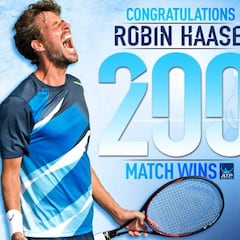 Haase, victoria 200 y palizón a Chung; Raonic bate a Dimitrov