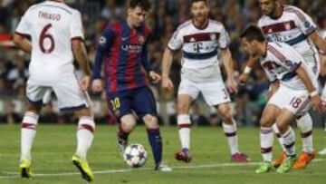 Messi contra el Bayern.