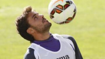 Pedro León, en un entrenamiento.