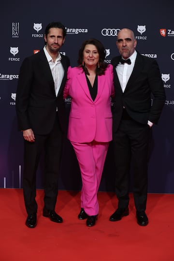 El actor y director Juan Diego Botto; la actriz Adelfa Cano y el actor Luis Tosar.