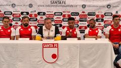 Santa Fe presenta a Wilson Morelo, Mat&iacute;as Mier, Wilfrido de La Rosa, Ezequiel Aguirre y Harold Rivera para 2022.