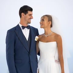 Courtois y Mishel Gerzig hablan de su boda y su luna de miel: “La mejor fiesta de nuestra vida”