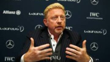 El excampeón alemán Boris Becker, actual entrenador de Novak Djokovic.