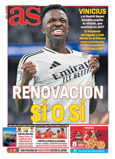 Las portadas de AS de noviembre