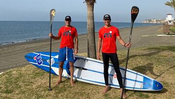 Los deportistas Carlos Toro y Carlos Rumbado. 