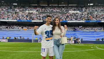 Las mujeres de los futbolistas del Real Madrid celebran el cumpleaños de Sandra Garal. Instagram: @marcoasensio10.