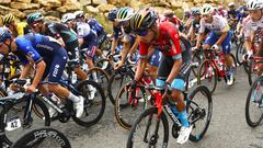 Santiago Buitrago, el mejor colombiano en la etapa 11 de la Vuelta a España.