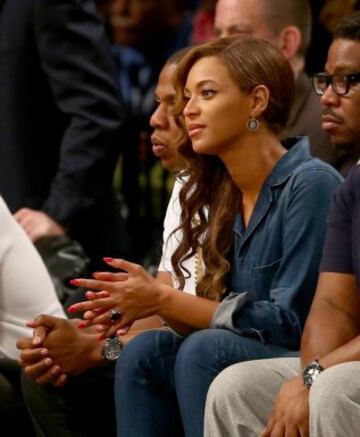 Jay-Z y Beyonce, en el Barclays Center de Brooklyn.