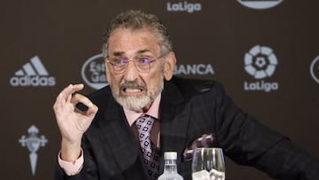 Carlos Mouriño, durante una comparecencia de prensa en A Sede.