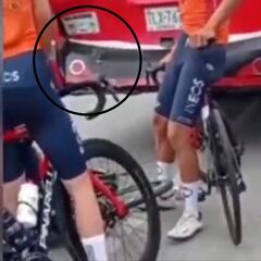 Así quedó la parte trasera del bus que impactó Egan Bernal