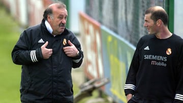 Del Bosque y Zidane.