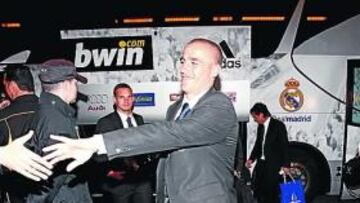 <b>EN AUTOBÚS. </b>La expedición madridista irá a Soria mañana.