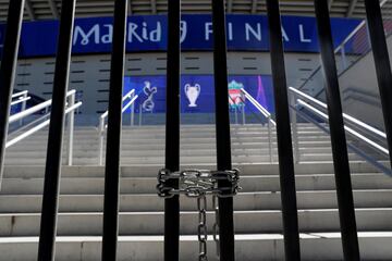 Soccer Football - Champions League Final - Preview - Wanda Metropolitano, Madrid, Spain - May 29, 2019 General view of one of the entrances to the stadium.