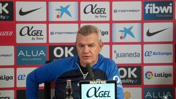 Javier Aguirre en rueda de prensa previa al partido contra el Villarreal.
