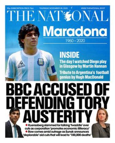 Así vivió la prensa internacional el fallecimiento de Maradona: algunas portadas pasarán a la historia